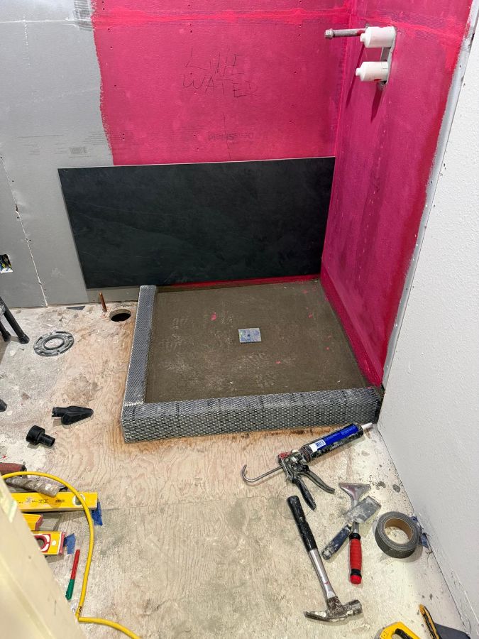 Base de ducha lista para azulejo